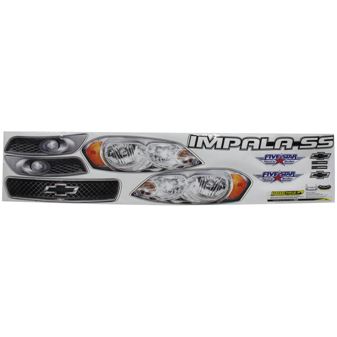 Five Star Impala Nose Only Graphics Kit