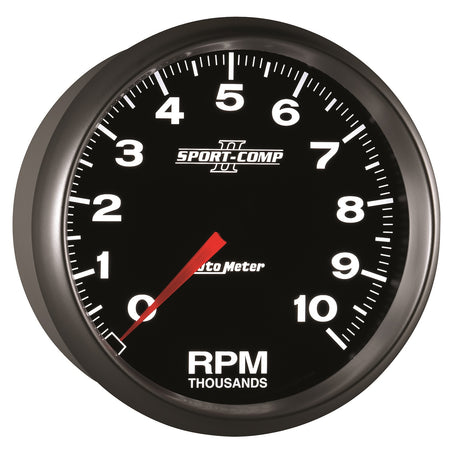 Auto Meter 5" Sport-Comp II In-Dash Tachometer - 10,000 RPM