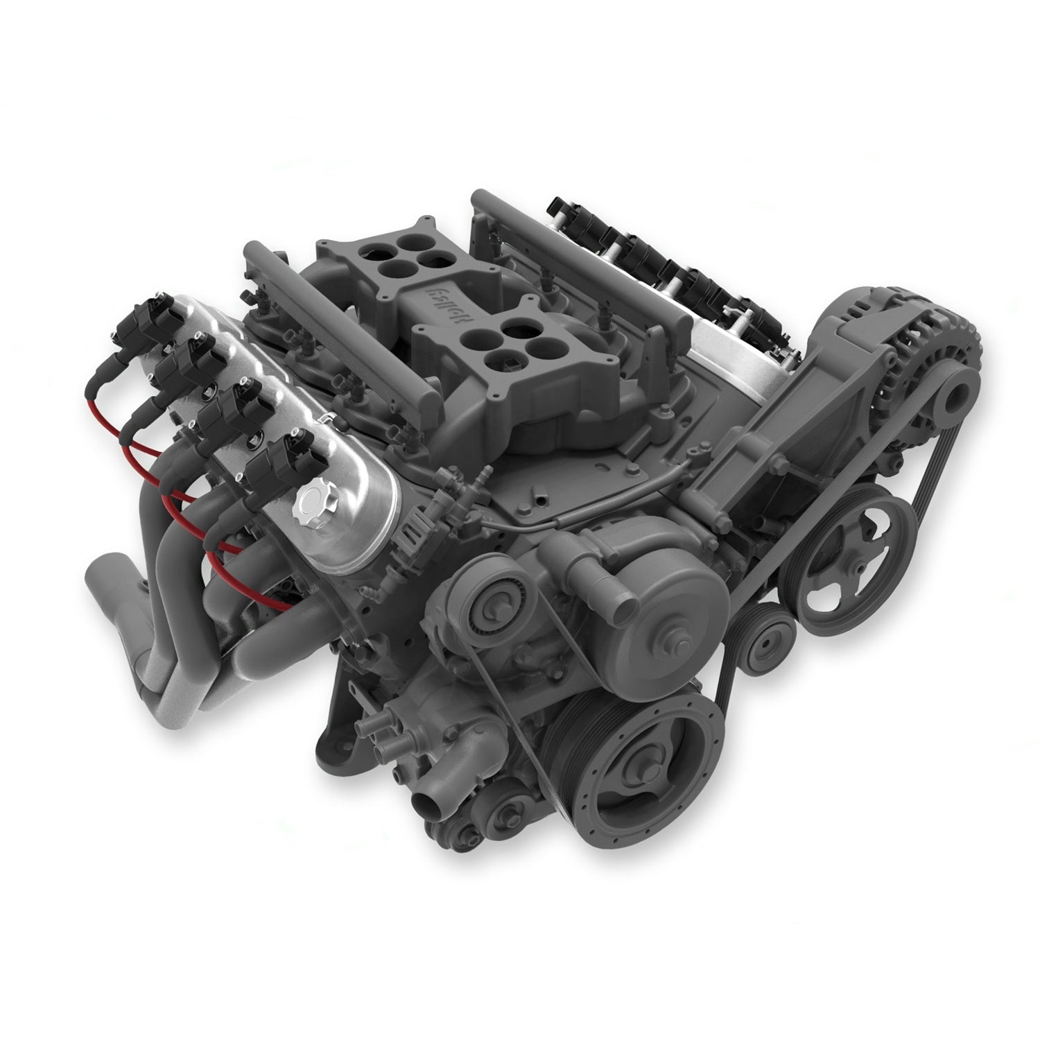 Holley Aluminum Tall LS Valve Covers - Natural Cast - Natural - GM LS-Series