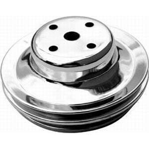 Racing Power BB Chevy Double Groove Long Water Pump Pulley