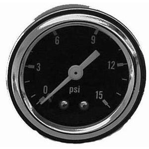 Racing Power Fuel Pressure Gauge 0-15 psi