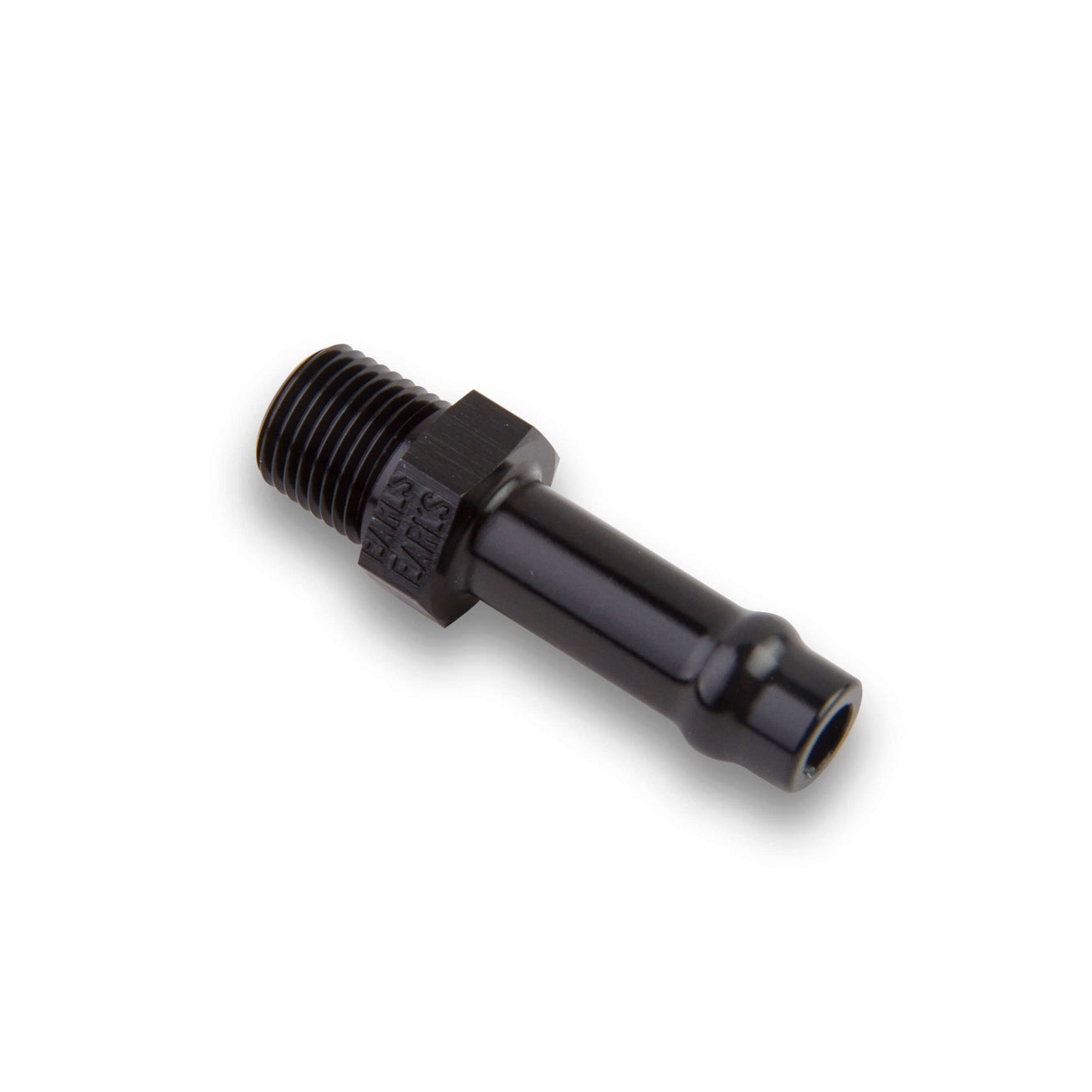 Earl's Vapor Guard - 3/8 in NPT Male to 3/8 in Hose Barb - Straight - Adapter - Black