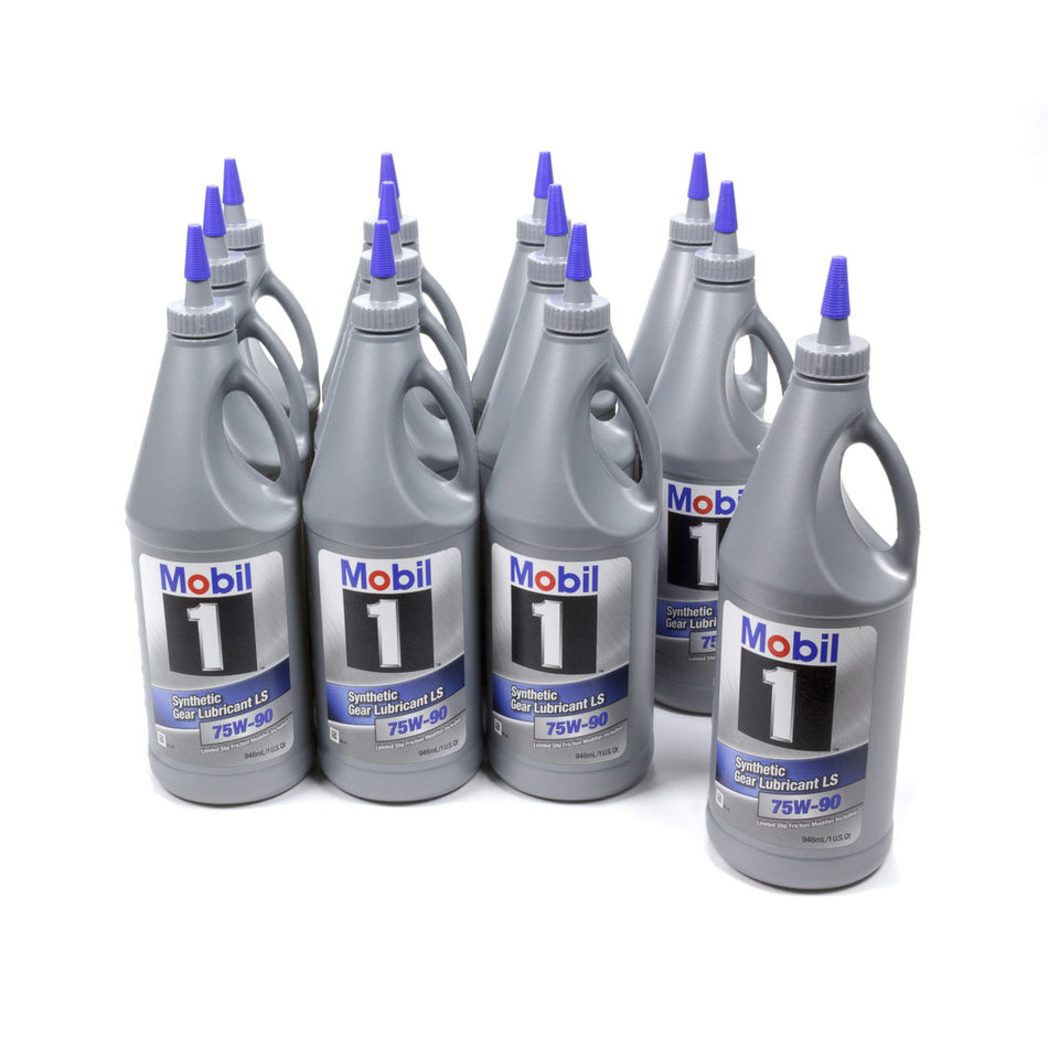 Mobil 1 75W90 Gear Oil Synthetic 1 qt - Set of 12