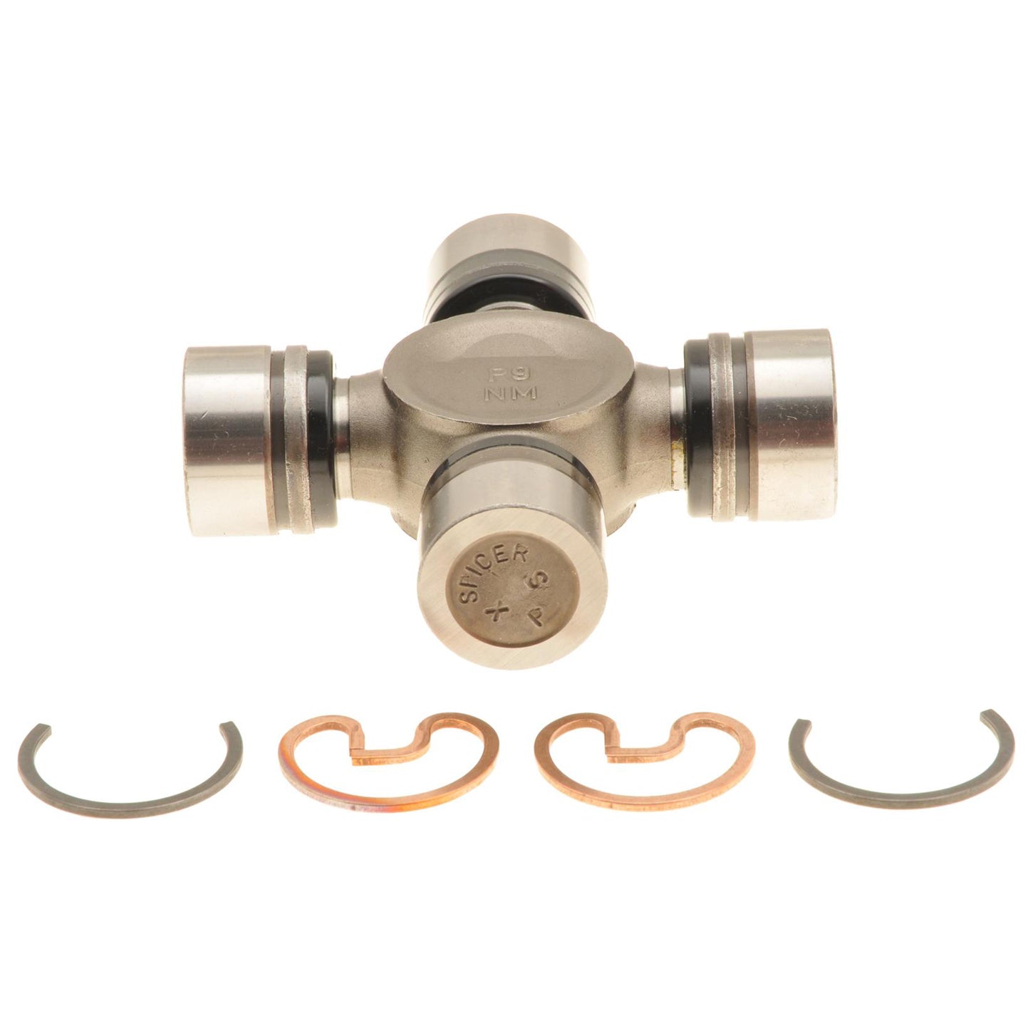 Dana - Spicer Universal Joint - 1.125" and 1.062" Bearing Caps - Clips Included - Steel