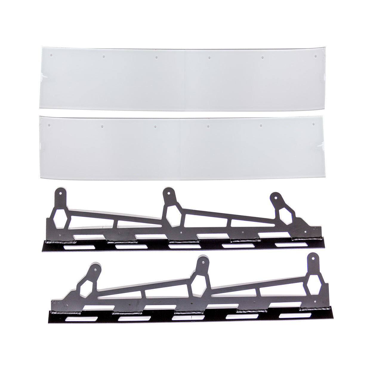Five Star 1/4" Polycarbonate Spoiler w/ Black Powder-Coated Brackets - 60" x 6-1/2" - 70
