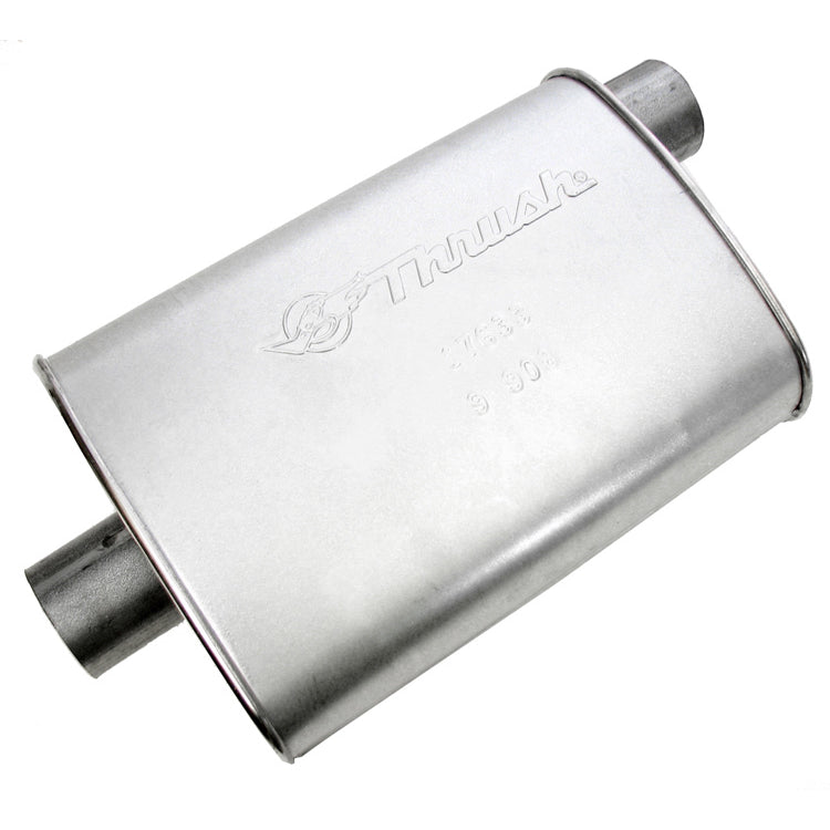 Thrush Hush Super Turbo Muffler - 2-1/2 in Offset Inlet