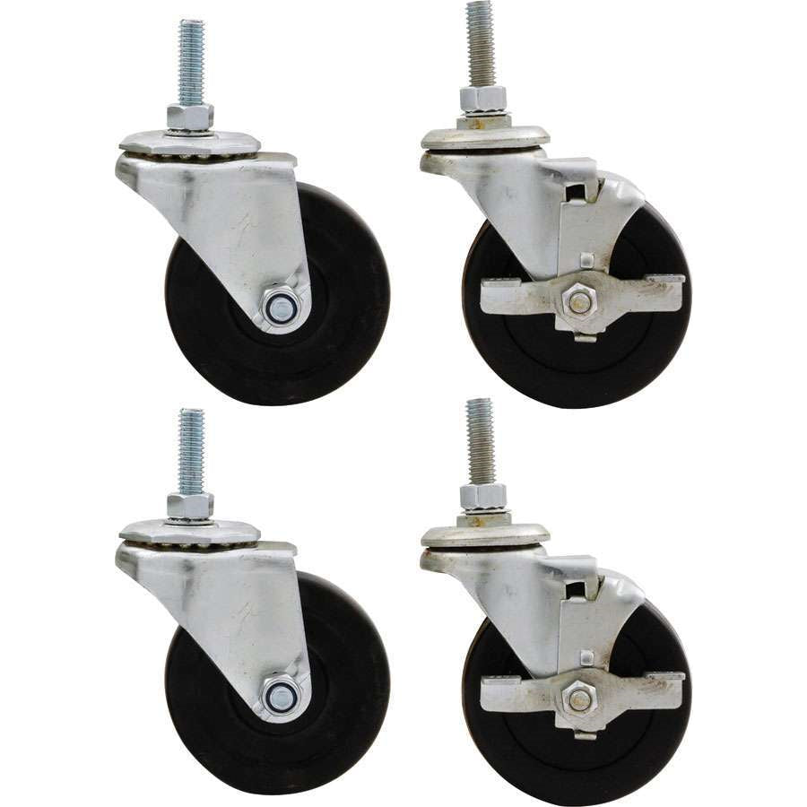 Allstar Performance Standard Duty Engine Cradle Casters - 3/8 in Studs