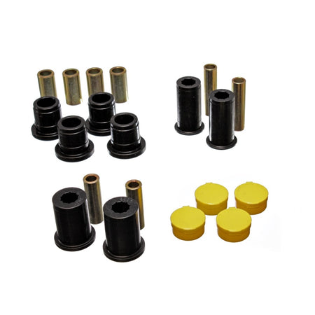 Energy Suspension Hyper-Flex Front Lower/Upper Control Arm Bushing - Black - Dodge Midsize SUV/Truck 1997-2004