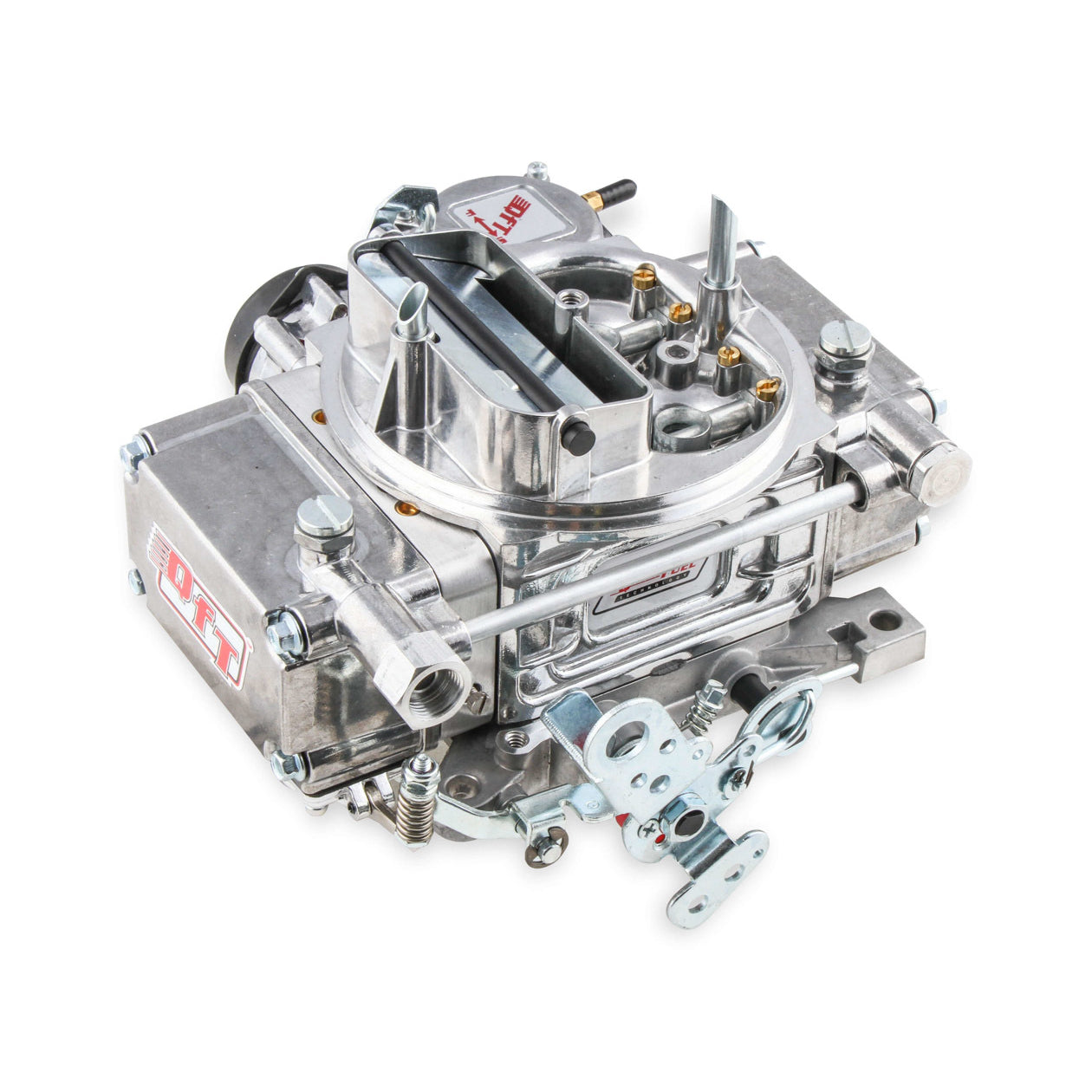 Quick Fuel Slayer 450 CFM 4-Barrel Carburetor - Square Bore - Electric Choke - Vacuum Secondary - Single Inlet - Polished