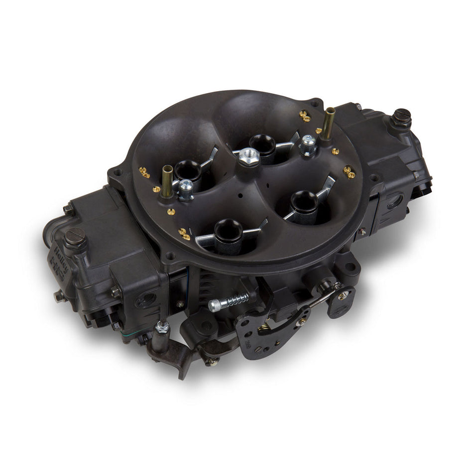 Holley Ultra Dominator Carburetor - 1250 CFM 4500 Series - Hard Core Gray w/ Black Metering Blocks & Base Plate