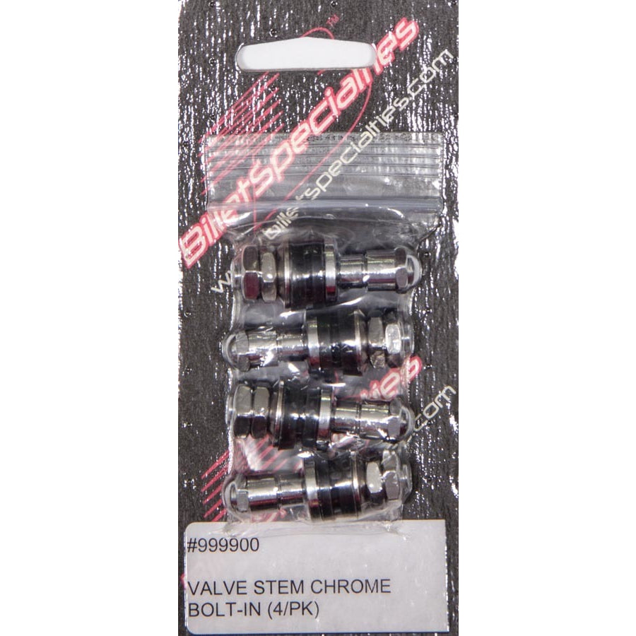 Billet Specialties Chrome Bolt-in Valve Stems - (Set of 4)