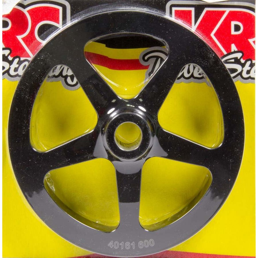 KRC Power Steering V-Belt Power Steering Pulley 1 Groove 17 Spline 6" Diameter - Aluminum