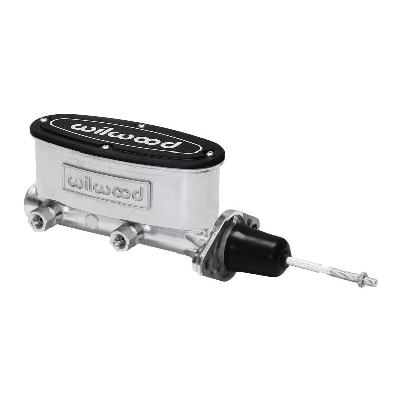 Wilwood Aluminum Tandem Master Cylinder w/ Pushrod .938" Bore - Ball Burnished