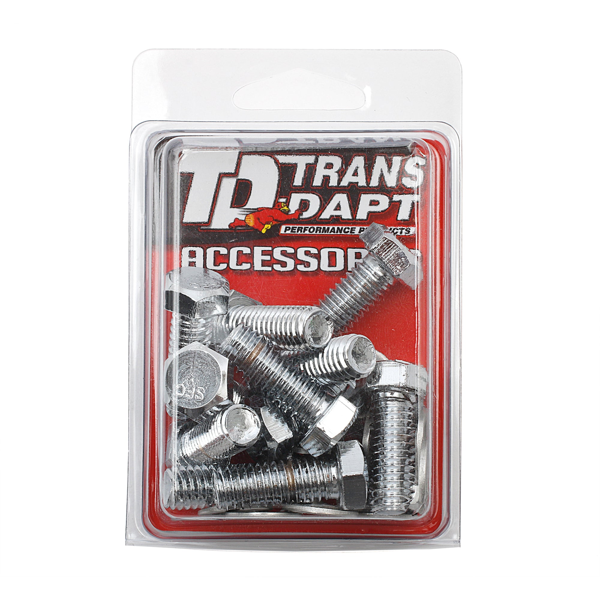 Trans-Dapt Intake Manifold Bolt Kit - Hex Head - Chrome - Small Block Chevy