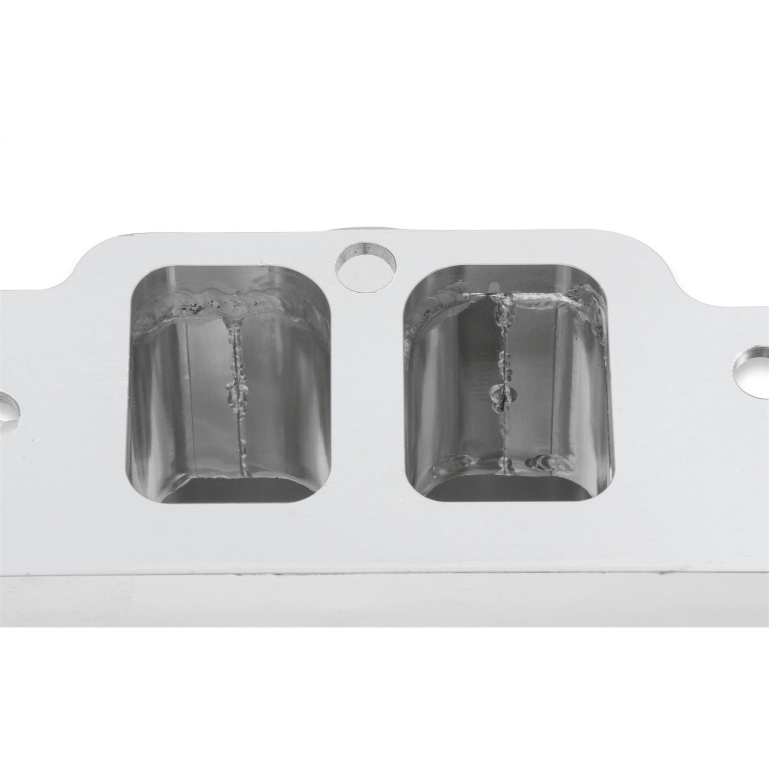Sniper Fabricated Intake Manifold BBC Single Plane 2 x 4500 Silver with Sniper Logo