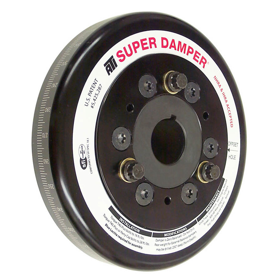 ATI Super Damper SFI 18.1 Harmonic Balancer - 7.074 in OD - Black - Internal Balance - Mopar B / RB-Series / 426 Hemi