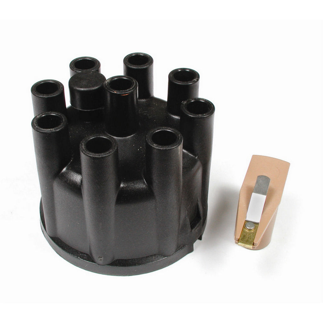 ACCEL Cap and Rotor Kit - Socket Style - Brass Terminals - Clamp Down - Black - Vented - Mopar V8