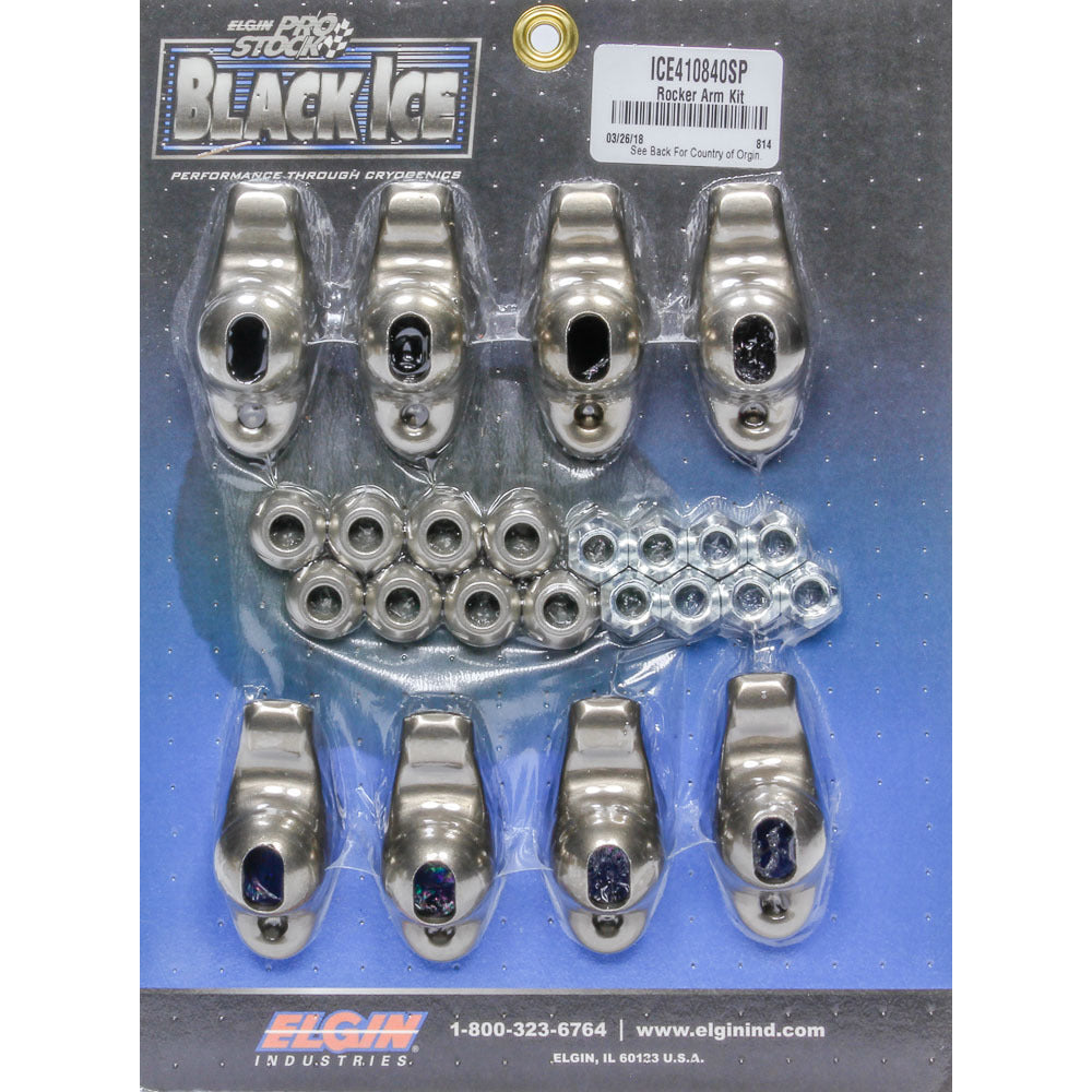 Elgin Industries SBC B/I Rocker Arm Kit 1.60 Ratio 3/8 Stud