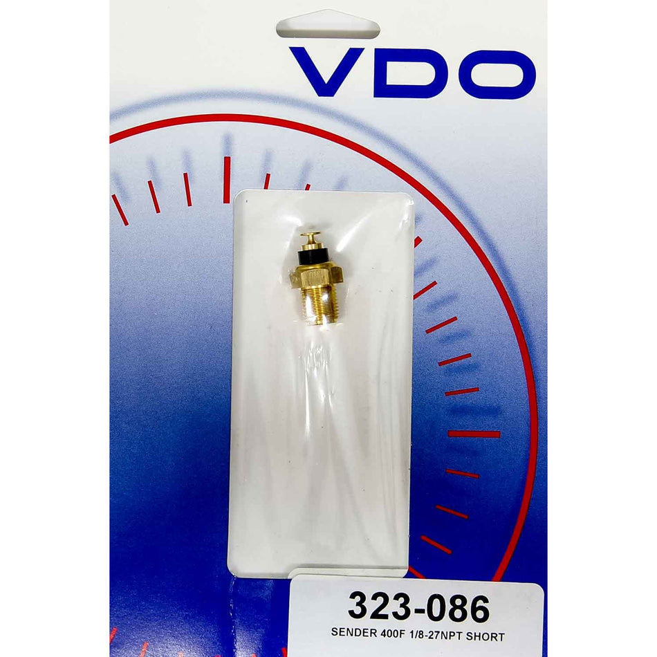 VDO Short Sender Temperature Electric 1/8" NPT Male - 400 Degrees