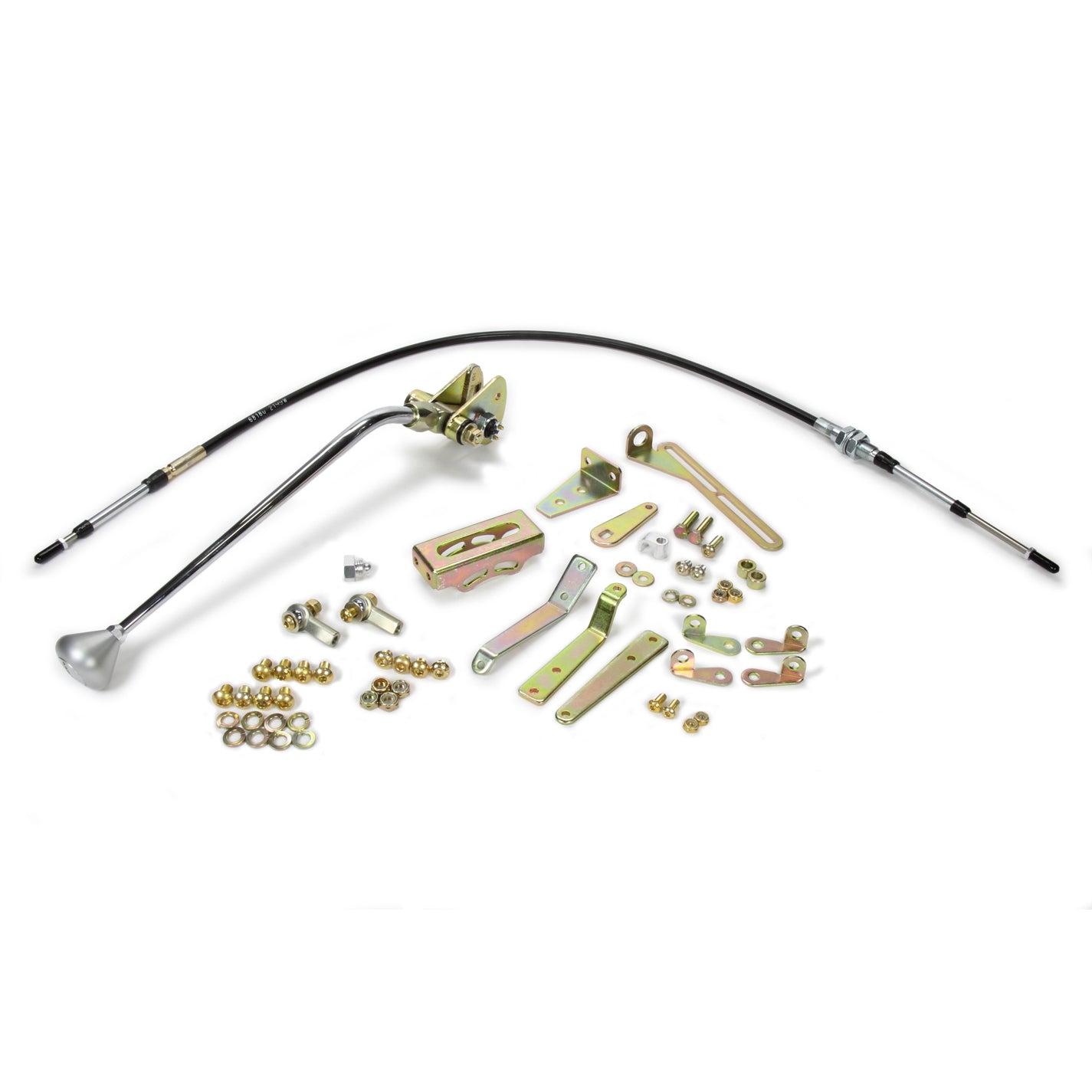 Lokar Automatic Shifter - Cable Operated - 16" Stick - Mushroom Knob - TH350