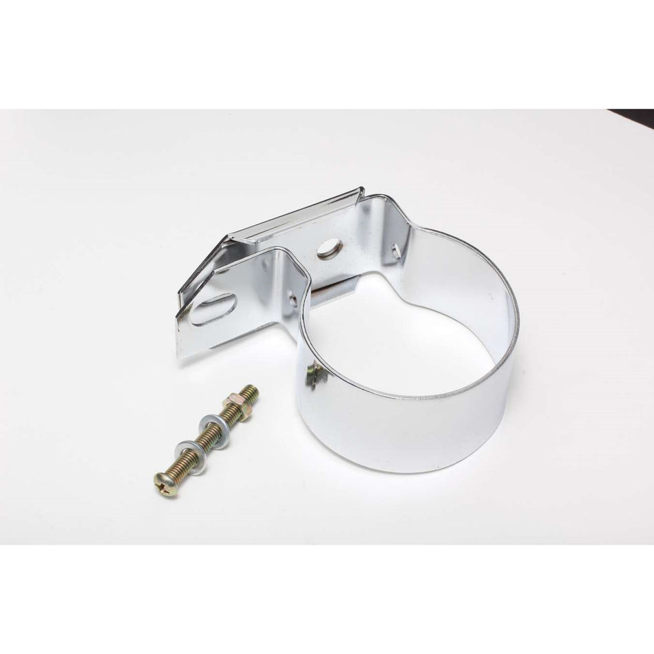 Trans-Dapt Canister Style Ignition Coil Bracket - Remote Mount - Steel - Chrome - Universal