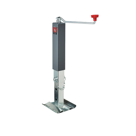 Bulldog Manual Topwind Trailer Jack - 10000 lb. Capacity - Mounting Bracket Required - Steel - Black Paint