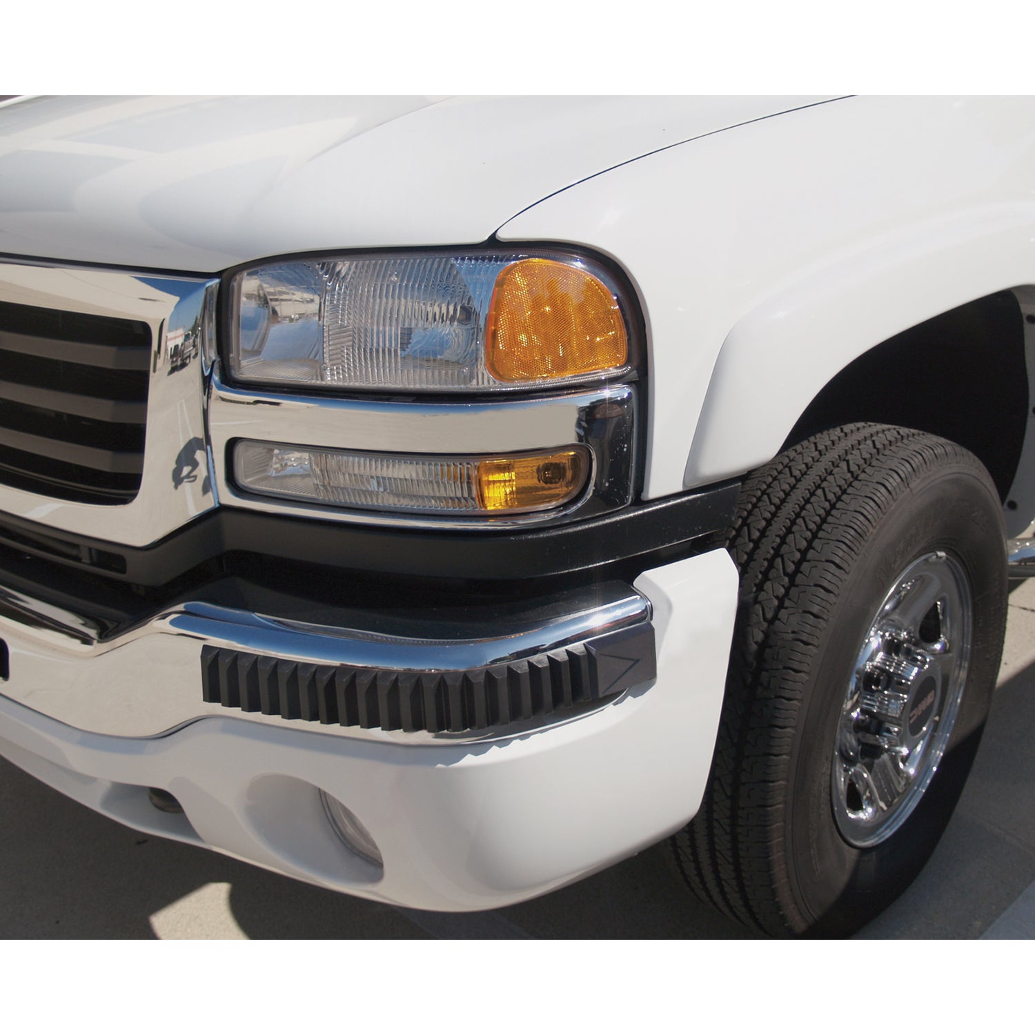 Pacer Performance Heavy Duty Bumper Body Guard Bumper Front Serrated - Stick-On