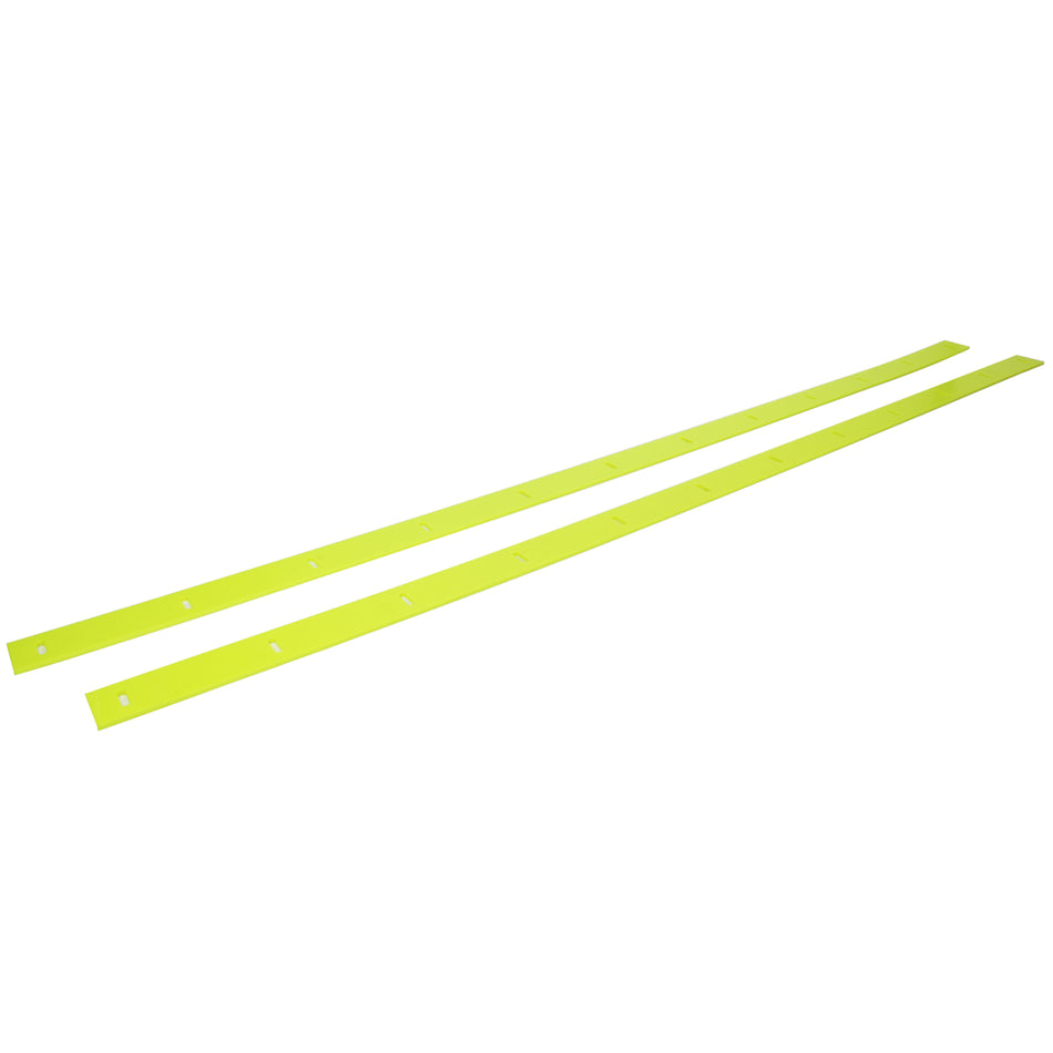 Five Star 2019 Late Model Body Nose Wear Strips - Flourescent Yellow (Pair)