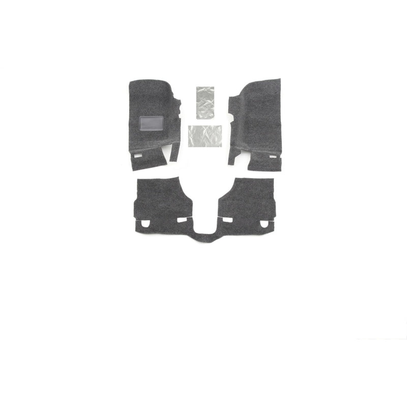 Bedrug Front Floor Liner - Composite - Gray - Heat Shield - Jeep Wrangler JK 2011-18