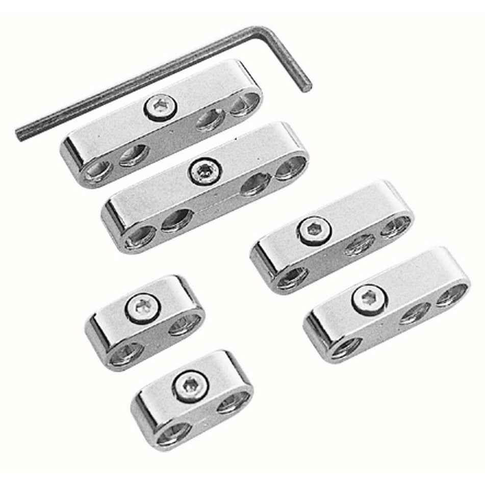 Trans-Dapt Pro Style Spark Plug Wire Loom - 7-8.5 mm - Clamp Style - Nylon - Chrome