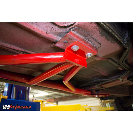 UMI Performance 1993-2002 GM F-Body 3-Point Subframe Connectors - Bolt-In - Red