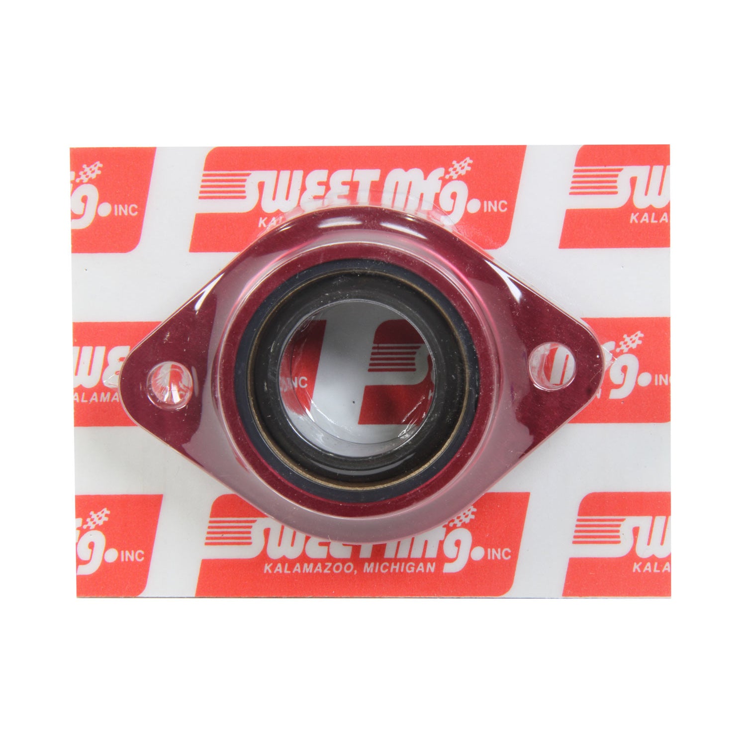 Sweet Steering Shaft / Firewall Mount Flange Bearing - 1-1/8 in Spherical Bearing Bore - Red