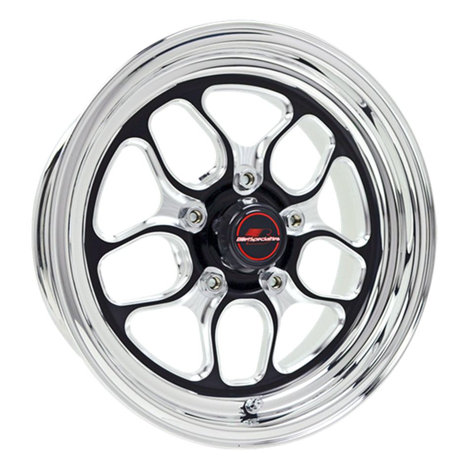 Billet Specialties Win Lite Wheel - 15 x 4" - 2.250" Backspace - 5 x 4.50" - Black/Machined