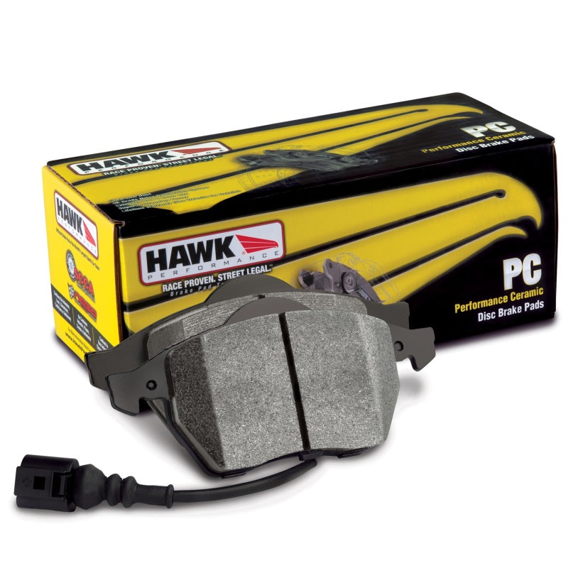 Hawk Performance Ceramic Compound Rear Brake Pads - Aston Martin / Ferrari / GM / Hyundai / Jaguar / Lotus / Mopar / Volvo - Set of 4