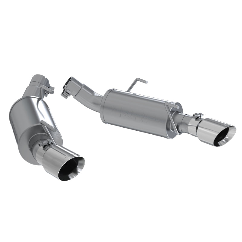 MBRP Installer Series Axle-Back Exhaust System - 2-1/2 in Diameter - Stainless Tip - Ford Modular - Ford Mustang 2005-10