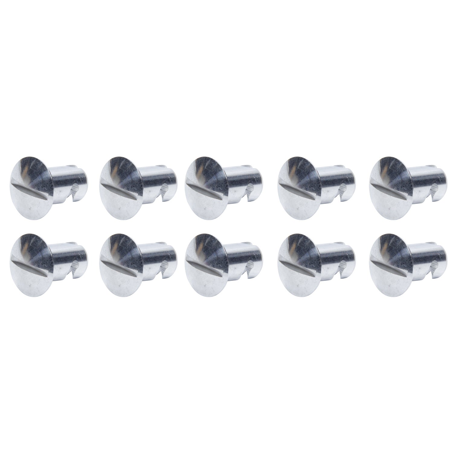 Ti22 Oval Head Dzus Buttons .500 Long - Pack of 10
