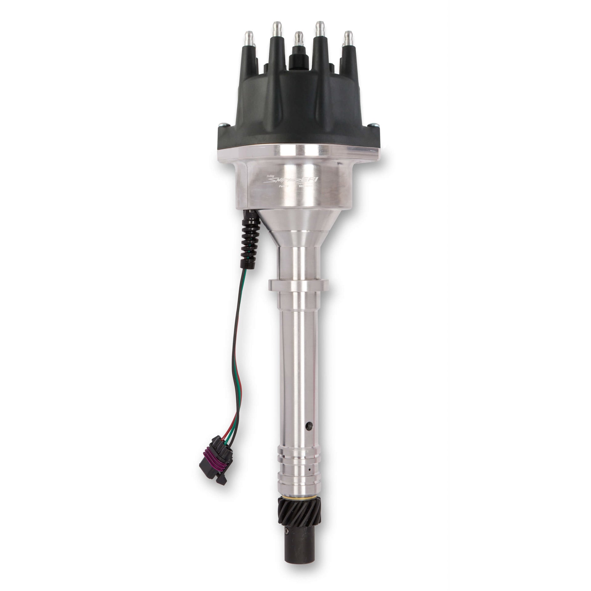 Sniper EFI Distributor - Hyperspark - Hall Effect - HEI Style Terminal - Black - Small Block Ford