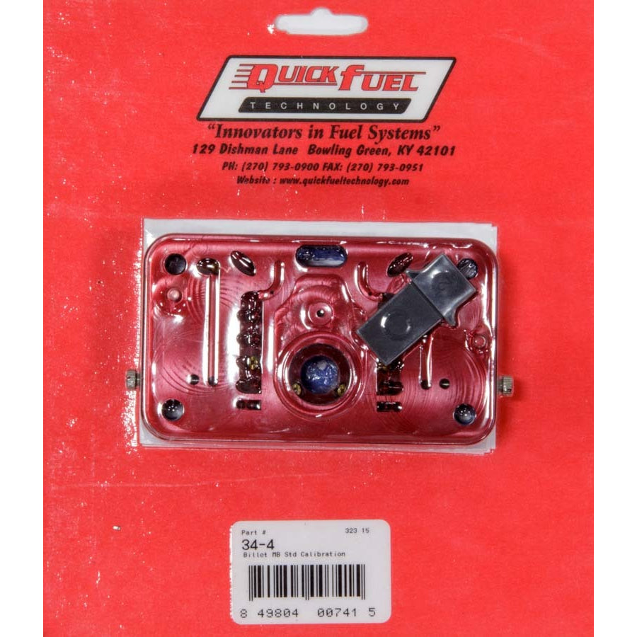 Quick Fuel Technology Primary or Secondary Metering Block - Red Anodized - Holley 4150 / Quick Fuel Carburetors