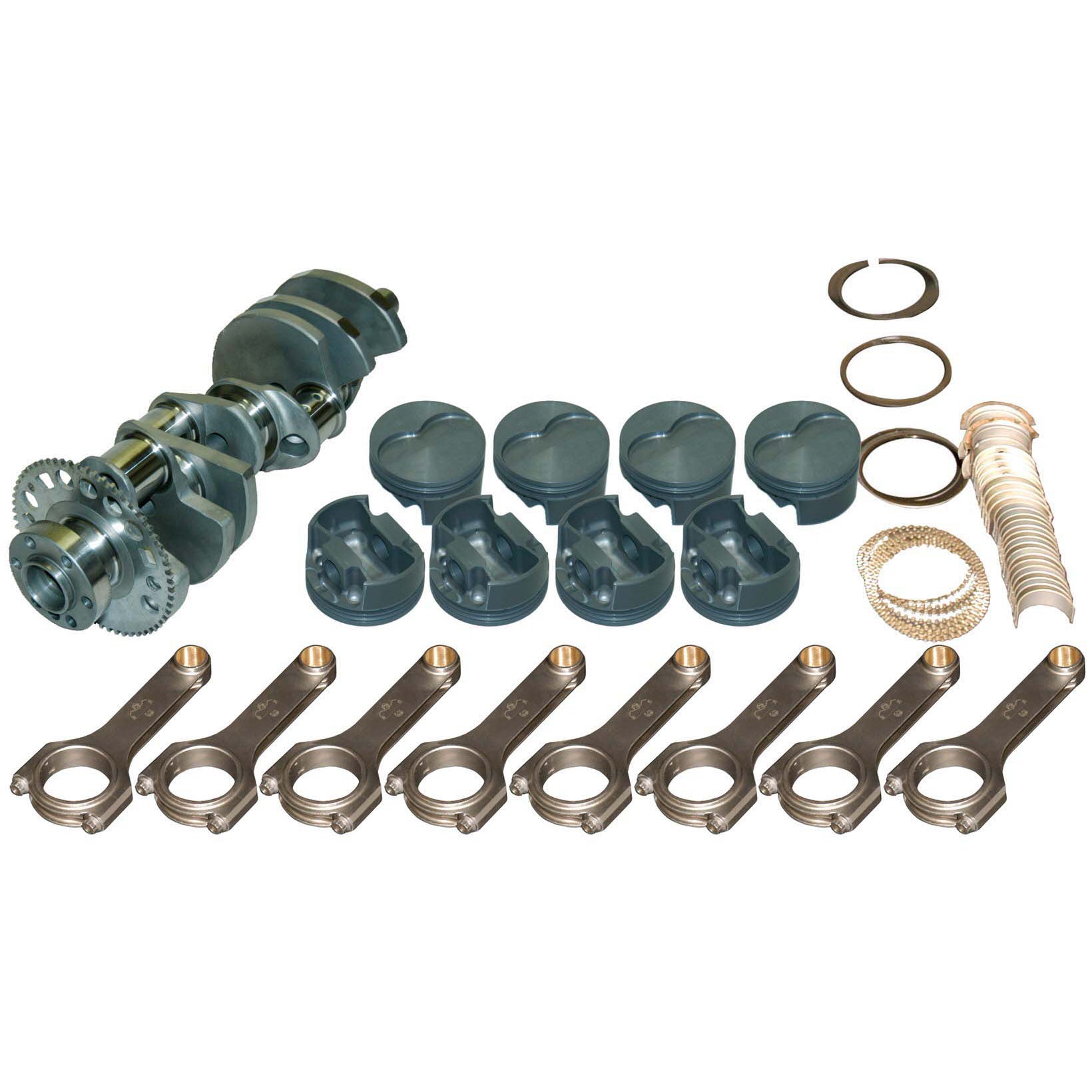 Eagle Competition Rotating Assembly - 407 CID - 3.750" Stroke - 4.155" Bore - 5.700" Rods - SB Chevy