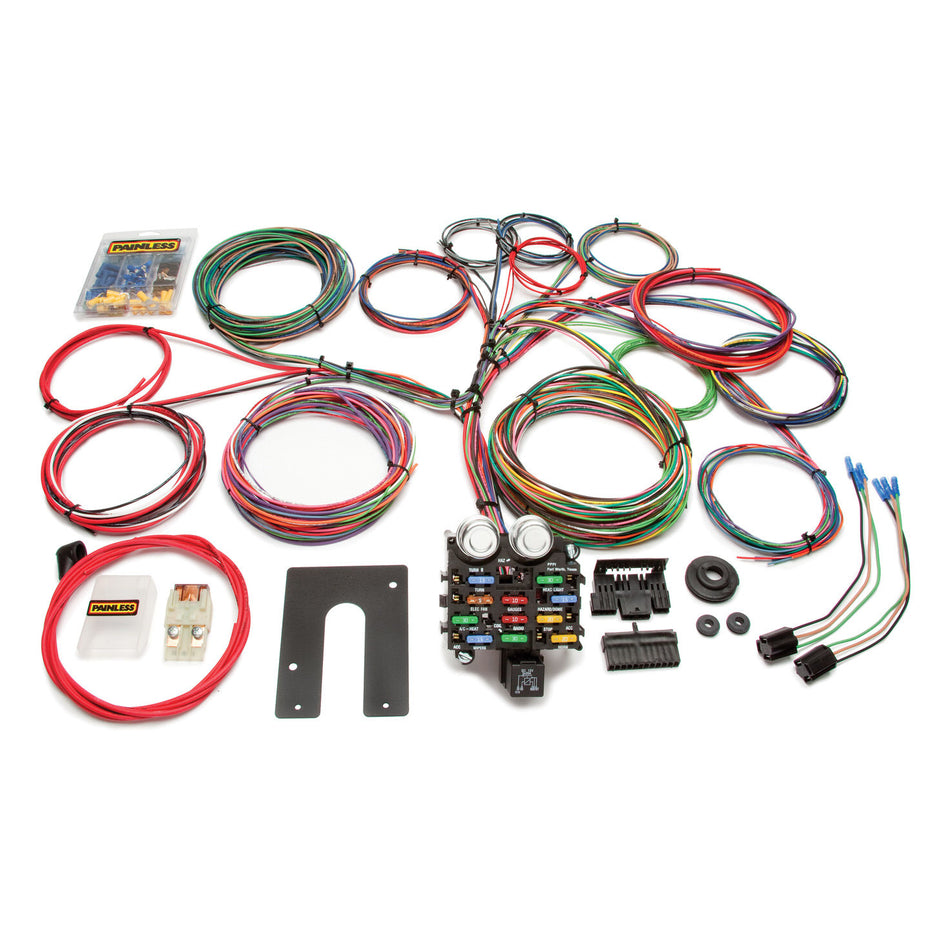 Painless Performance Classic Customizable Pickup Chassis Harness - Non GM Keyed Column - 21 Circuits