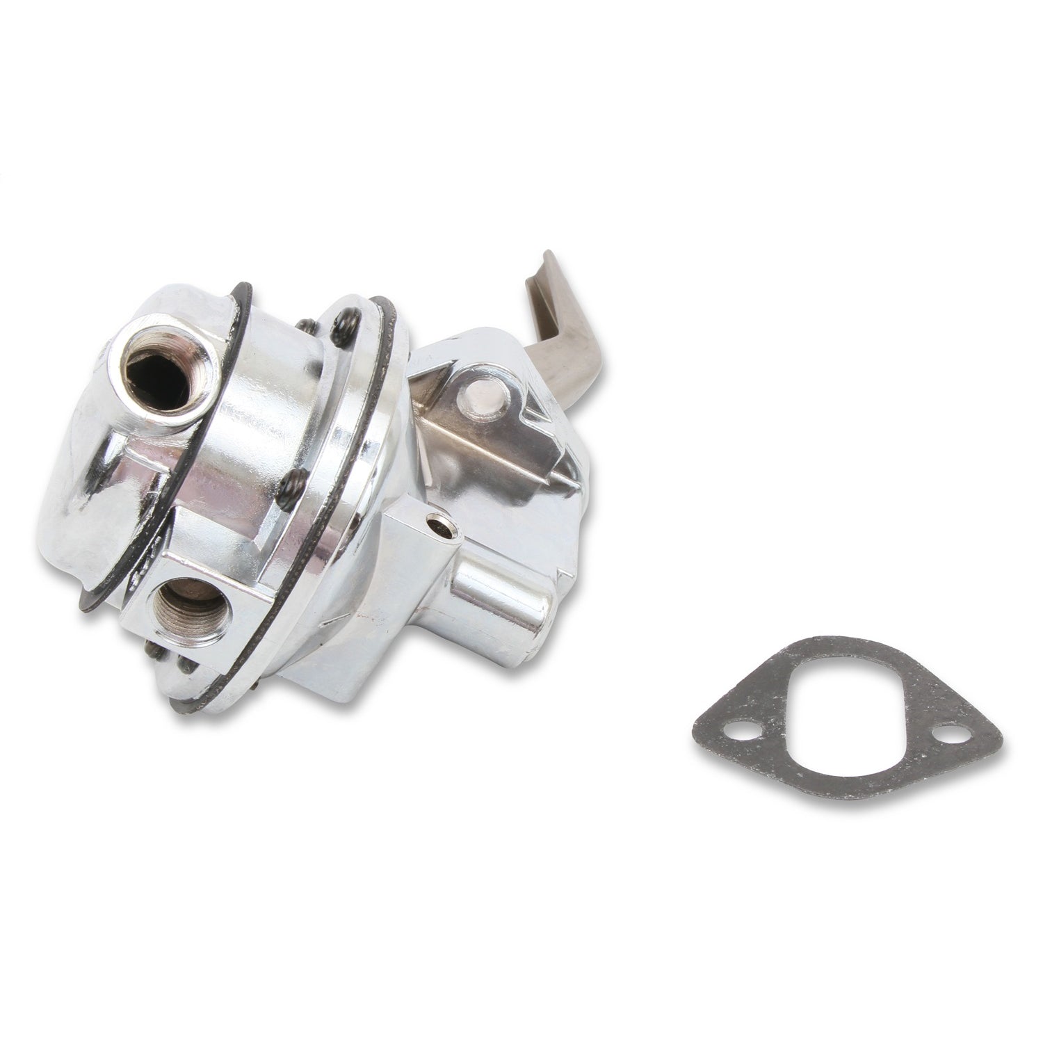 Holley Mechanical Fuel Pump - 110 gph - 6.5-8 psi - 3/8 in NPT Female Inlet / Outlet - Polished - Gas - Small Block Ford
