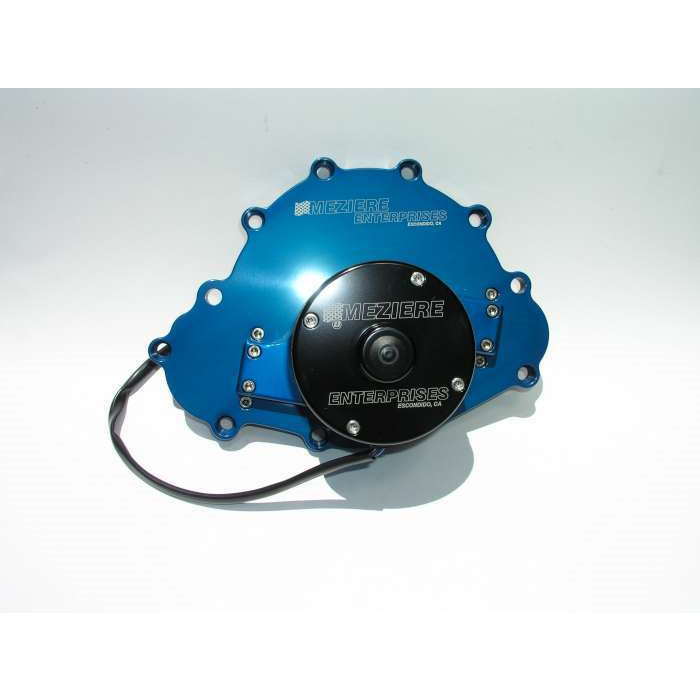Meziere Pontiac Billet Electric Water Pump Blue