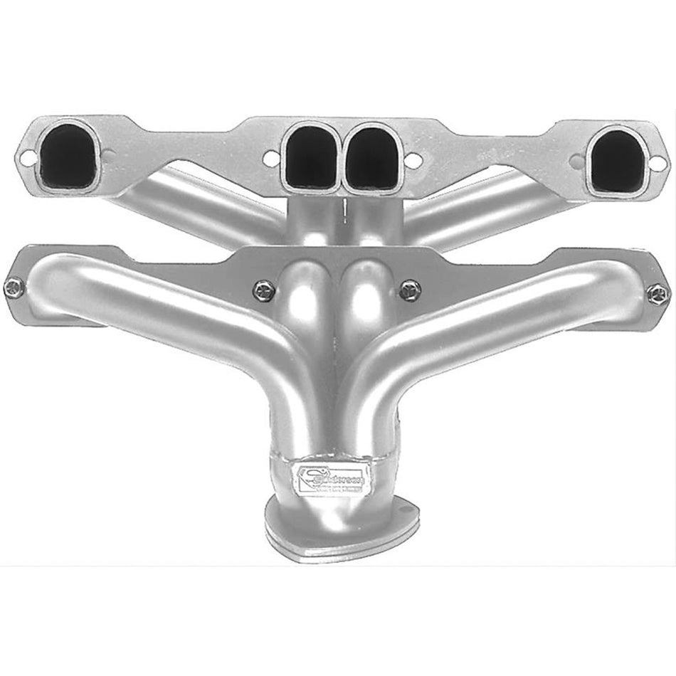 Sanderson Block Hugger Headers - 1.625 in Primary - 3 in Collector - Small Block Chevy - Street Rod CC1DP-P - Pair