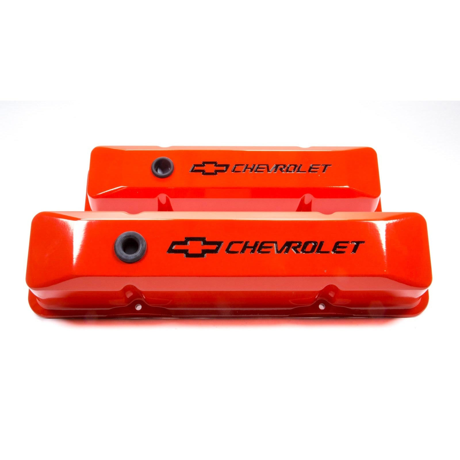 Proform Performance Parts Die-Cast Valve Covers Tall Baffled Breather Hole - Recessed Chevrolet Bowtie Logo