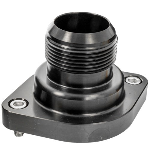 Billet Specialties LS Thermostat Housing w/ -20 AN Male Nipple Black
