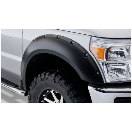 Bushwacker Pocket Style Front / Rear Fender Flare - 2 in Wide - Black - Ford Fullsize Truck 1999-2007