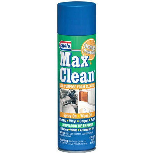 Cyclo Max Clean All-Purpose Foam Cleaner - Vinyl Carpet Fabric Plastic - 18 Fluid oz.