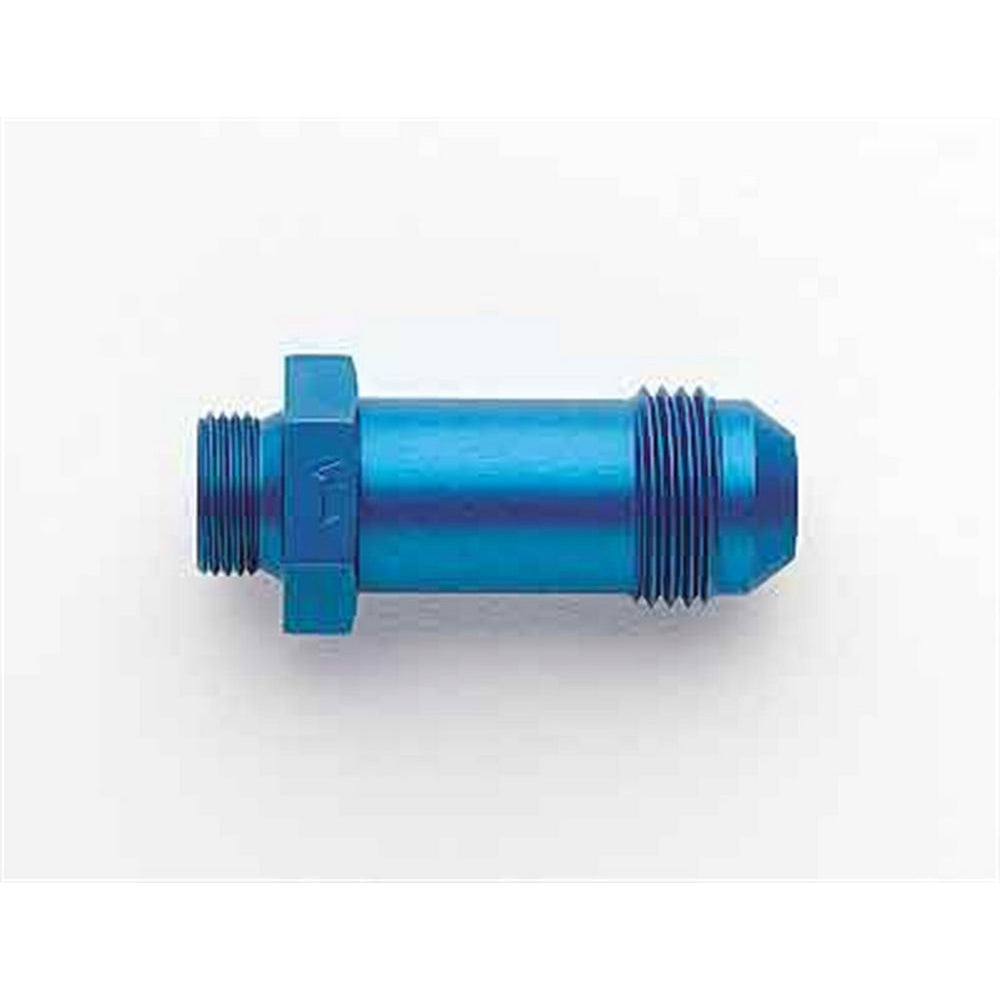 Aeroquip 8 AN Male Swivel to 9/16-24 in Male Straight Adapter - Blue Anodized