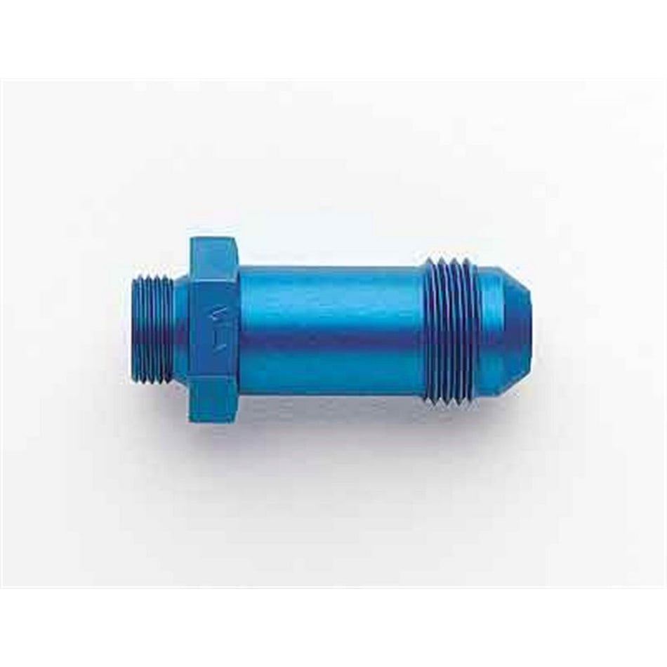 Aeroquip 8 AN Male Swivel to 9/16-24 in Male Straight Adapter - Blue Anodized