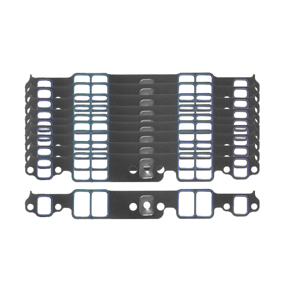 Fel-Pro SBC Intake Gaskets 10pk Stock Port 1.23 x 1.99